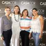 A diretora executiva da Casa Cor MS Tatiana Ratier, ao lado de Soraia Dibo, Isolina Dibo e Adriana Dibo, proprietárias do imóvel onde acontecerá a mostra.