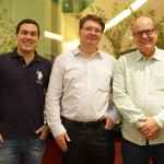 Edison Holzmann, Diretor da Plaenge (centro) com o Médico David Miguel Cardoso e filho Rodrigo Cardoso
