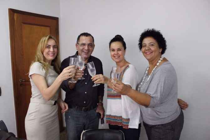 Brindando a parceria com a Casa Cor MS 2016 que serei homenageado com o Loft: Tatiana Ratier, Luciene Marmoré e Dilma Bernardes.