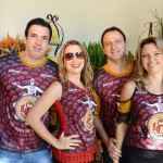 Carlos Turqueto, Aline Azambuja e o casal André Zahran e Georgia.