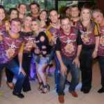 Flagrante da animação dos convidados.