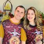 O casal Juliano Alexandre Bellé e Marcela Fabrício Bellé.