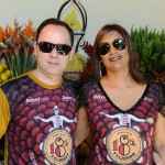 O casal Roberto Falcão e Jorgeana.