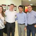 5 – Gerente Vanessa Scaff, Diretor Édison Holzmann e os convidados Dr. Marcelo Dotti e Orlando Loureiro