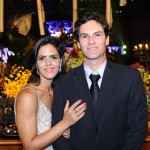 A responsável pelas lindas forminhas da noite, Joana Carvalho com o marido Marcelo Oliveira