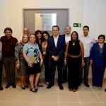 Ricardo A , ​Deumeires Batista de Souza​, ​Secretária Geral da fetems​ com os