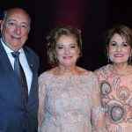 Pedro Chaves ao lado da irmã, Therezinha Samways, e da esposa, Reni Domingos dos Santos