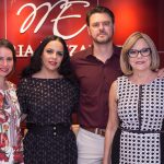 Marina Targas funcionaria de Dourados, Yara Morena, Luciano Machado e Maria Elizabeth durante a inauguração da nova filial de Maria Elizabeth Bem Casados, na cidade de Dourados
