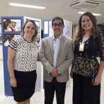 Juiza Jacqueline Machado, Des. Luiz Gonzaga Mendes Marques e a palestrante Luiza Almeida Goncalves Kuntzel, durante evento da 9a. Semana da Justiça pela Paz em Casa.