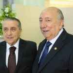 Vanderlei Otani ao lado do senador Pedro Chaves dos Santos Filho