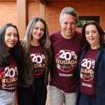 Livia Vollkopf, Janete e Marcos Vollkopf ao lado de Patrícia Faracco