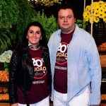 O casal Liz e Paulo Matos prestigiando a 20ª Feijoada