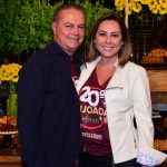 O casal, o desembargador Odemilson Fassa e Cláudia