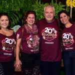 Talita Guerra, Luzia Kuntzel, Carlos Kuntzel e Chistiane Moreira