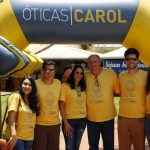 O Sócios Claudio Martelli e Lourdes Poli com os filhos Matheus e Lucas e as namoradas Camila e Evelin.