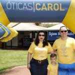 O gerente da Loja da Mato Grosso Marcio Duraes com a Esposa Patrícia e o filho Caio