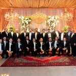 Os padrinhos da esquerda para direita