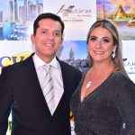 Em noite de festança, o casal Alvaro de Oliveira e Katyuska Mansour