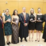 Presidente do TJMS, Des. Paschoal Carmello Leandro, sua esposa, Célia Márcia de Arruda Leandro, Servidora Marta Lopes, Vice-presidente do TJMS, Des. Carlos Eduardo Contar, Viviane Alves, Isabe