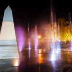 Landmark of the three borders. Puerto Iguazú. Argentina