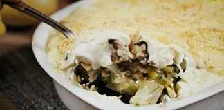 escondidinho de tilápia