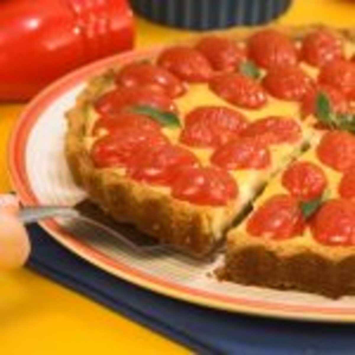 Torta-de-Queijo-com-Tomate:Jefferson de almeida