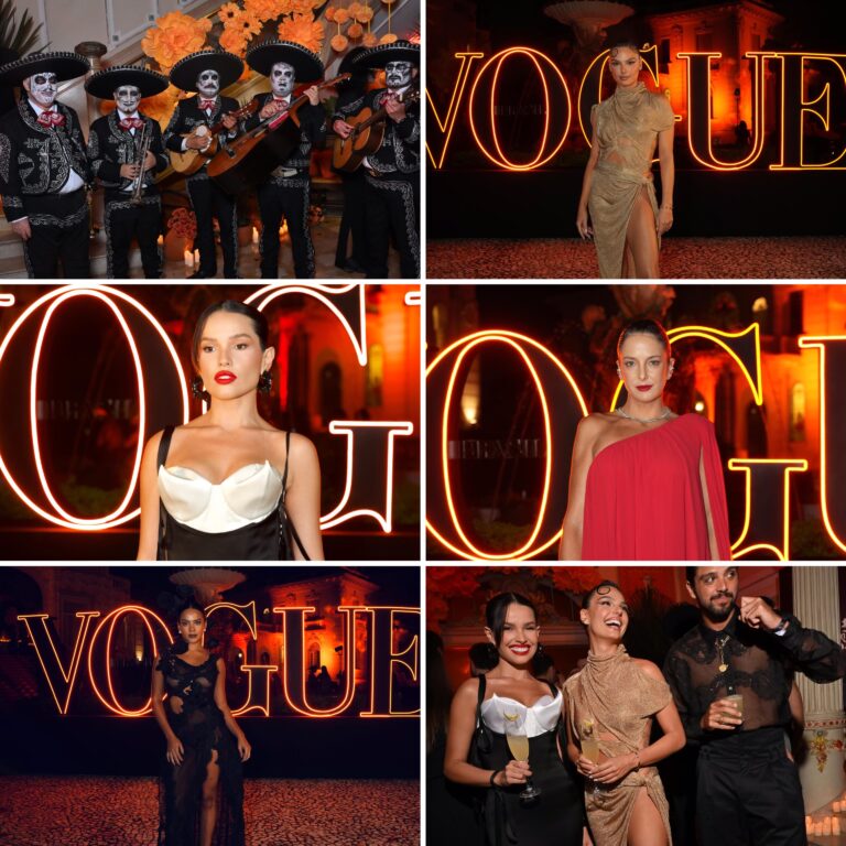 Famosos marcam presença em festa Gala Vogue Día de Muertos