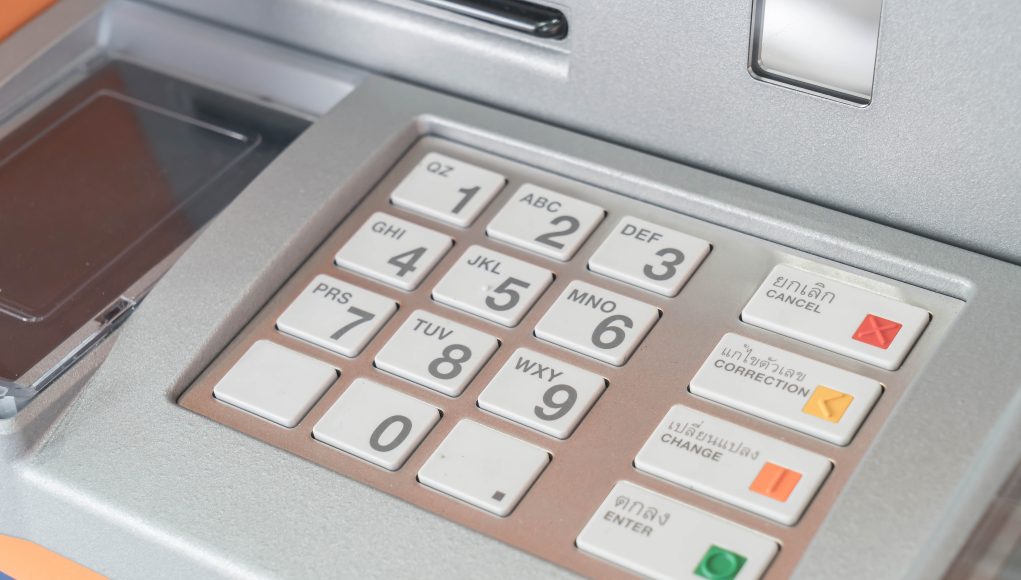Press ATM EPP keyboard