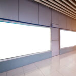 The station billboard