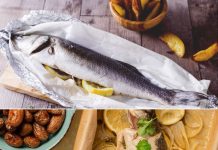 Cozinhando para o Jeff: Robalo assado com crosta de castanhas e molho cítrico