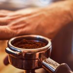 Barista working in a coffee shop
